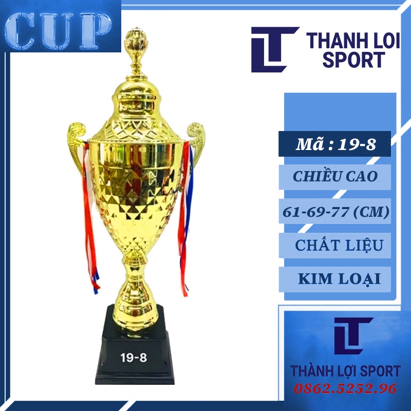 Cúp Thể thao, cup lưu niệm, cup kim loai MS19-8 Cao cấp