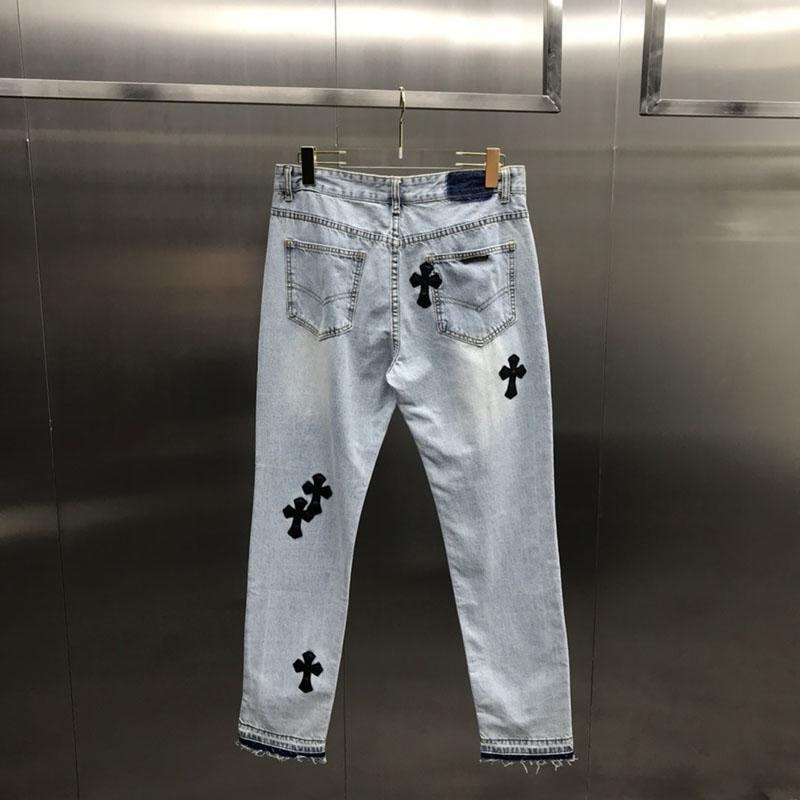 Quần jeans chorme hearts họa tiết cây thánh giá form đứng tôn dáng