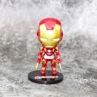 Trang trí Ironman nhựa Chibi_Phụ kiện trang trí bánh sinh nhật