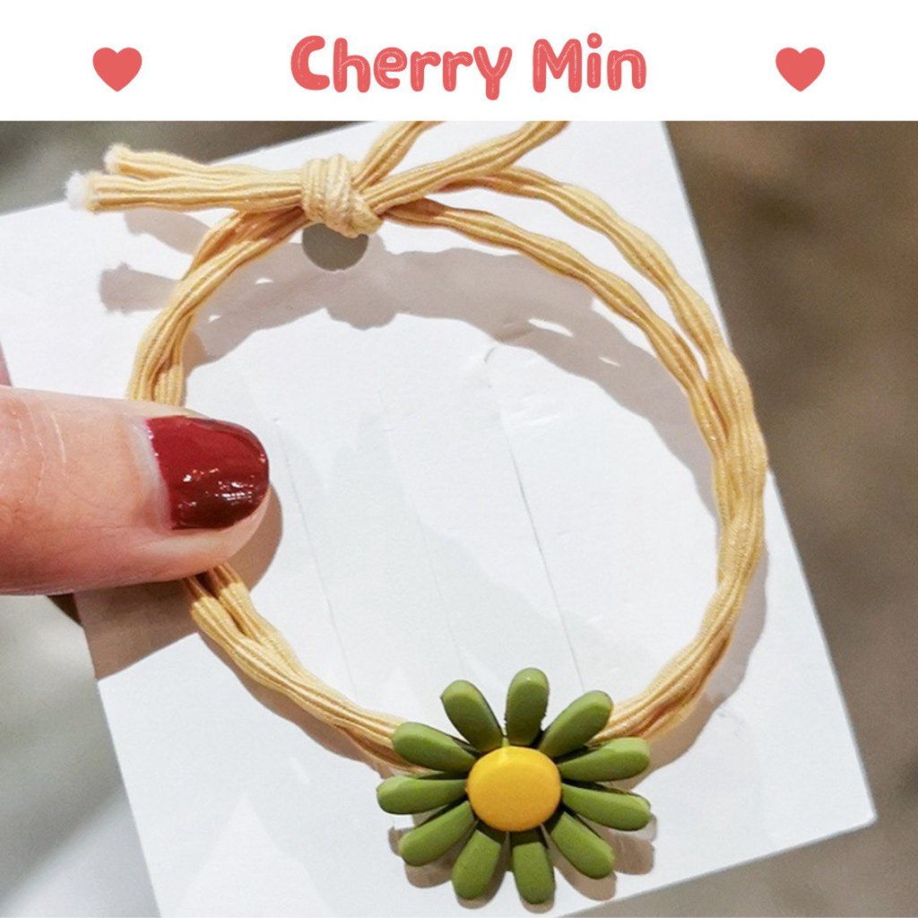 Dây buộc tóc hoa cúc CHERRY MIN