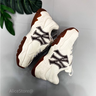 (FULL BOX +  VIDEO)GIÀY MLB NY ĐẾ NÂU