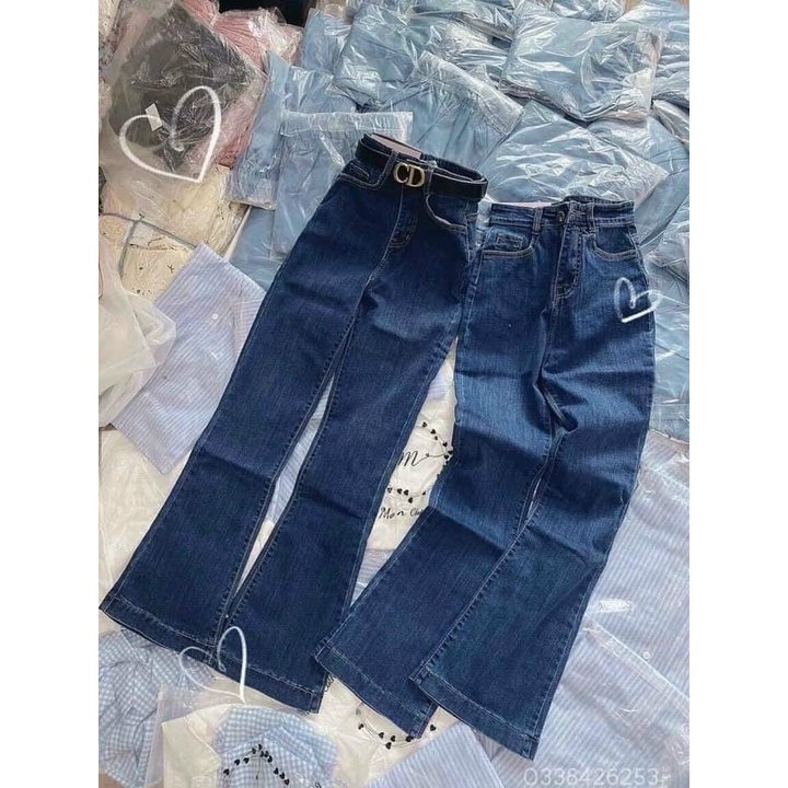 QJN51 - QUẦN JEAN LOE XANH GẤU TO CHO NỮ | BigBuy360 - bigbuy360.vn