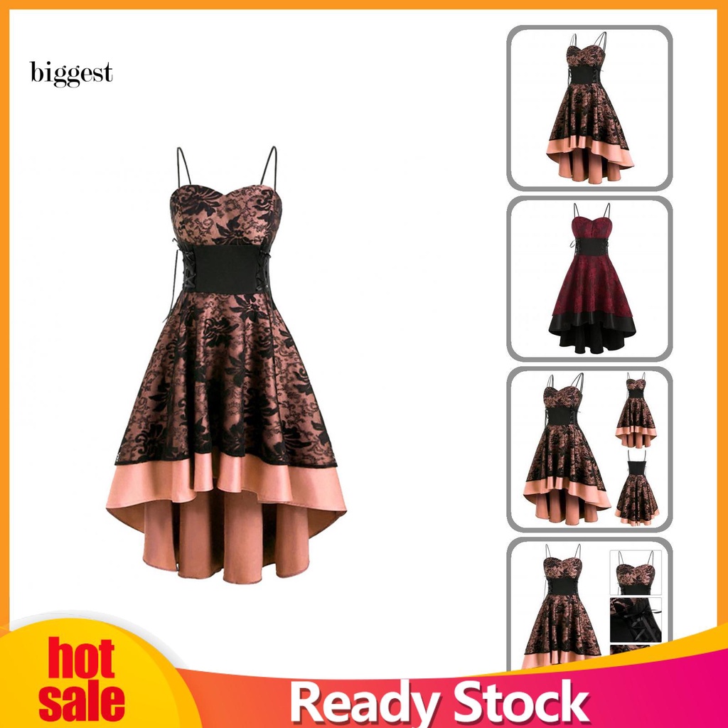 Đầm dạ hội phối ren không tay