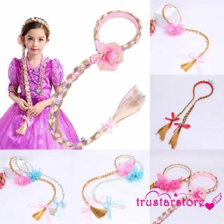 Tóc bện giả màu vàng hóa trang thành công chúa Rapunzel độc đáo