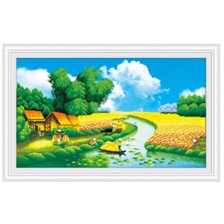 Tranh thêu đồng quê 222258