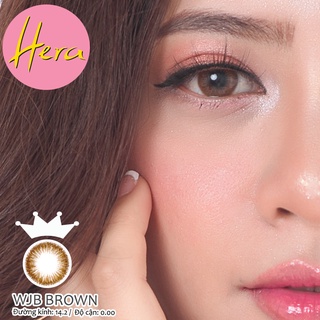 Lens Mắt Nâu WJB BROWN - Kính Áp Tròng Hàn Quốc -0 Độ & Có Độ