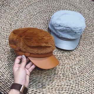 mũ nồi lưỡi trai lông