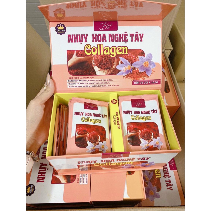 Nhụy Hoa Nghệ Tây Collagen Hỗ Trợ Đẹp Da Chống Lão Hóa