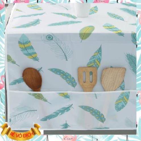 Tấm Phủ Tủ Lạnh, Tấm Phủ Máy Giặt, Tấm Che Lò Vi Sóng Vải Peva Chống Bụi Bẩn, Chống Thấm Nước, Có Túi Bên Hông