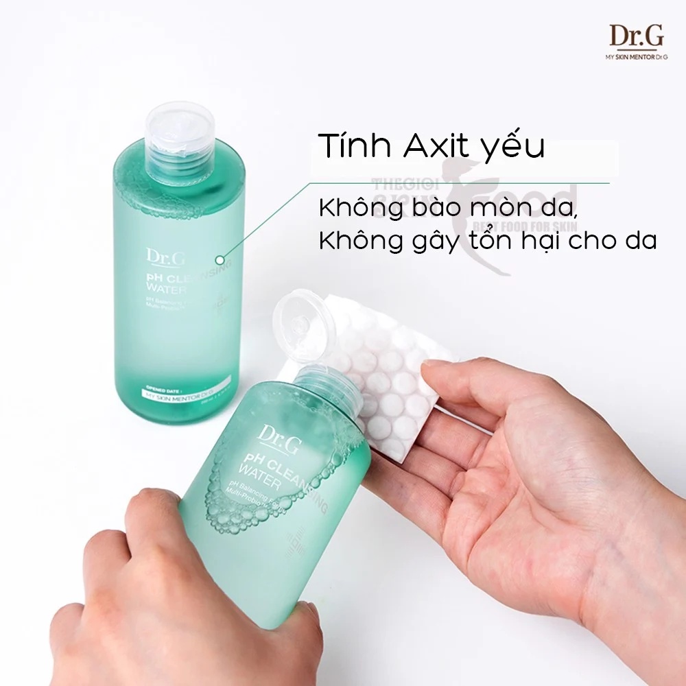 Nước Tẩy Trang Dịu Nhẹ Dr.G pH Cleansing Water Dành Cho Mọi Loại Da 490ml