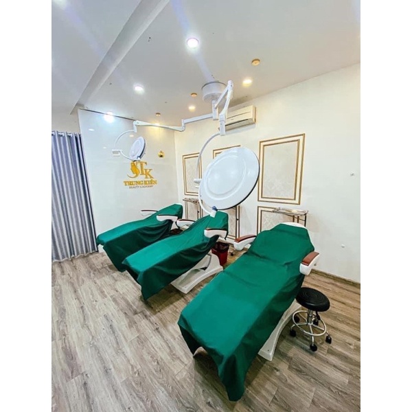 Ga phủ giường, phủ bàn tít phẫu thuật chất liệu kaki xanh