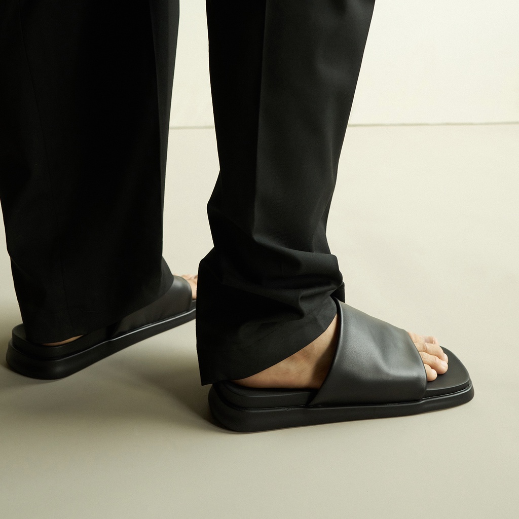 NGANG SANDALS Waa. - Dép Quai Ngang Da Thật