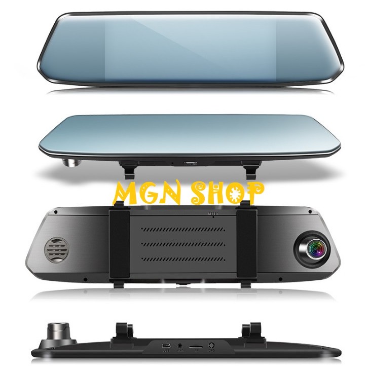 [Camera hành trình trên gương] [tích hợp camera lùi] [không thẻ nhớ] Full HD 1080 Touch Dual Lens Driving Recorder | BigBuy360 - bigbuy360.vn