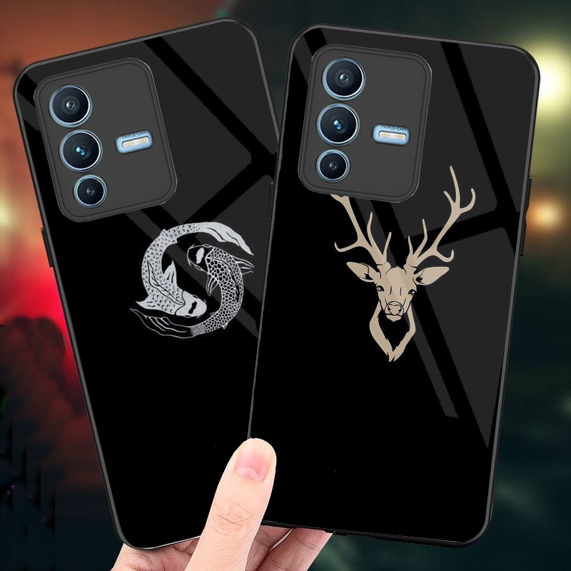 Ốp Lưng VIVO V23 5G mặt kính cường lực cao cấp thiết kế riêng