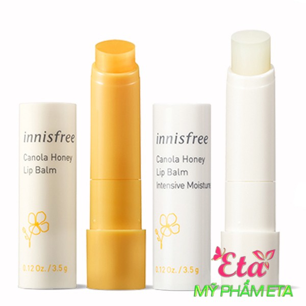 Son dưỡng môi Innisfree CANOLA HONEY Lip Balm chiết xuất mật ong chống môi khô và nứt nẻ