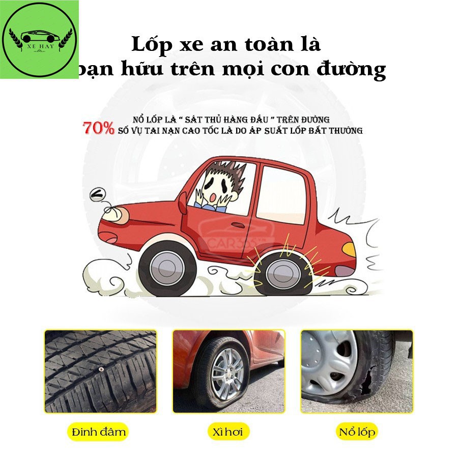 Cảm biến áp suất lốp bản Plus màn hình MÀU rung lượng pin lớn thiết kế Hiện Đại phụ kiện ô tô, phụ kiện xe hơi | BigBuy360 - bigbuy360.vn