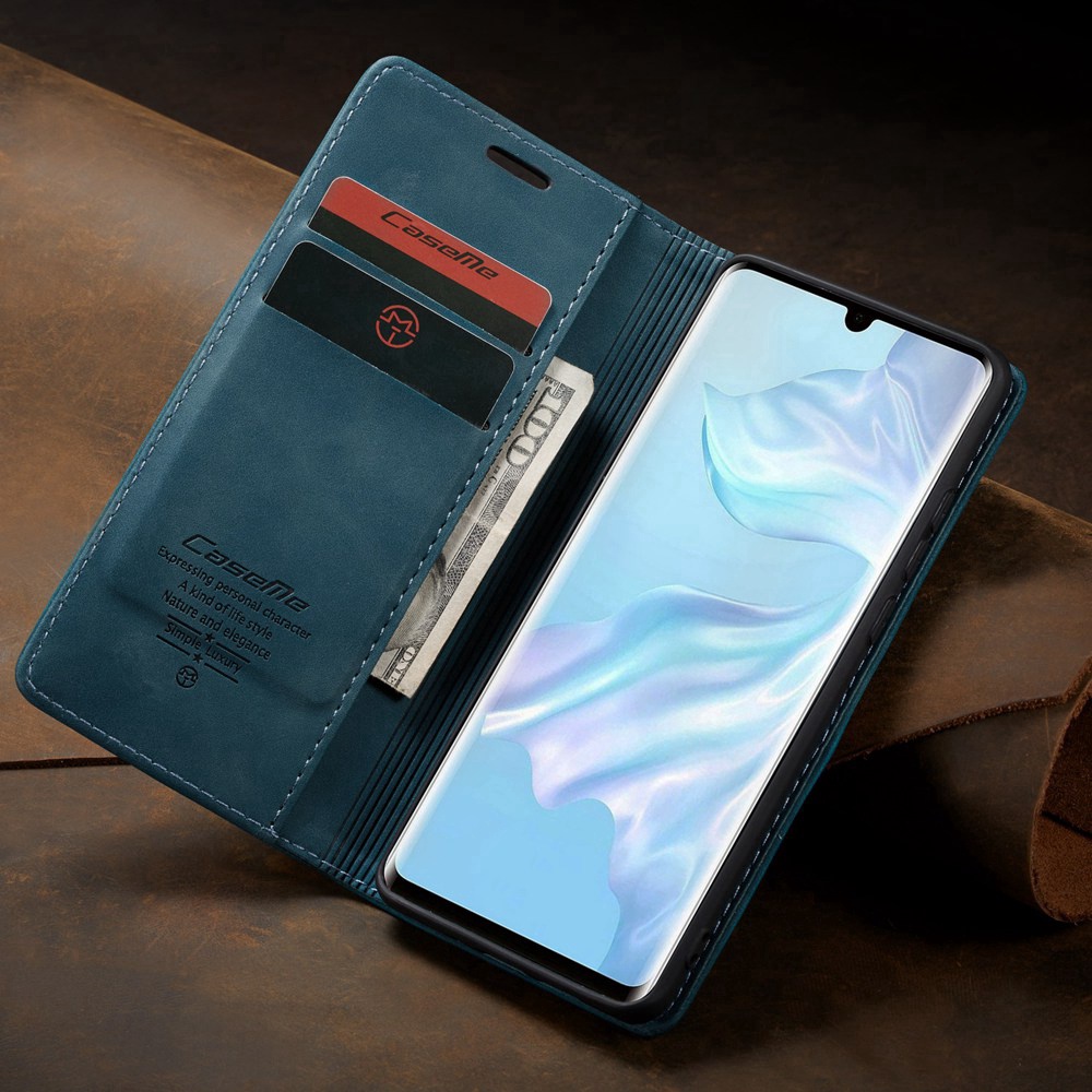 Ốp Điện Thoại Silicone Da PU Caseme Chính Hãng Kiểu Ví Lật Có Ngăn Đựng Thẻ Cho Huawei P30 / P30 Pro