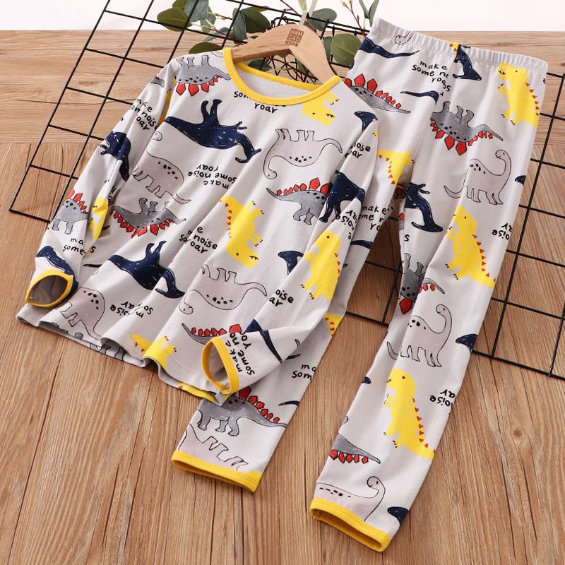 12-40kg Bộ Cotton Dài tay Thu Đông Hãng MamDadKids cho Bé Trai họa tiết