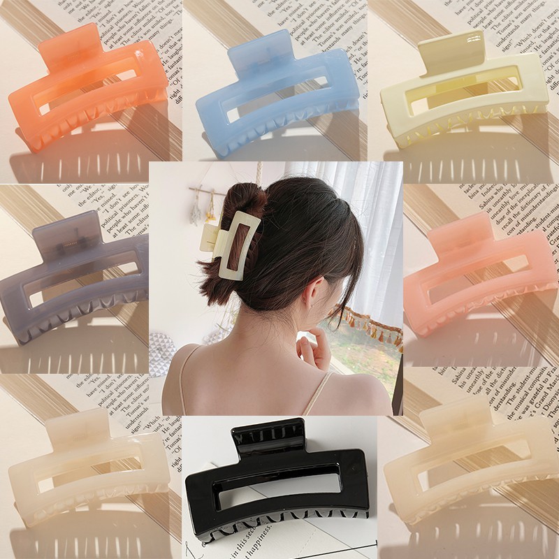 Kẹp Tóc Đuôi Ngựa Bằng Acrylic Màu Kẹo Thời Trang Hàn Quốc Cho Nữ
