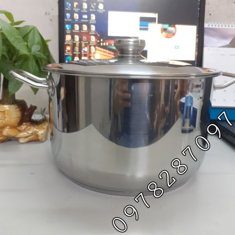 Nồi luộc gà inox đủ size 26cm/ 28cm/ 30cm/ 32cm VIETCOOK/ THAPHAFAC