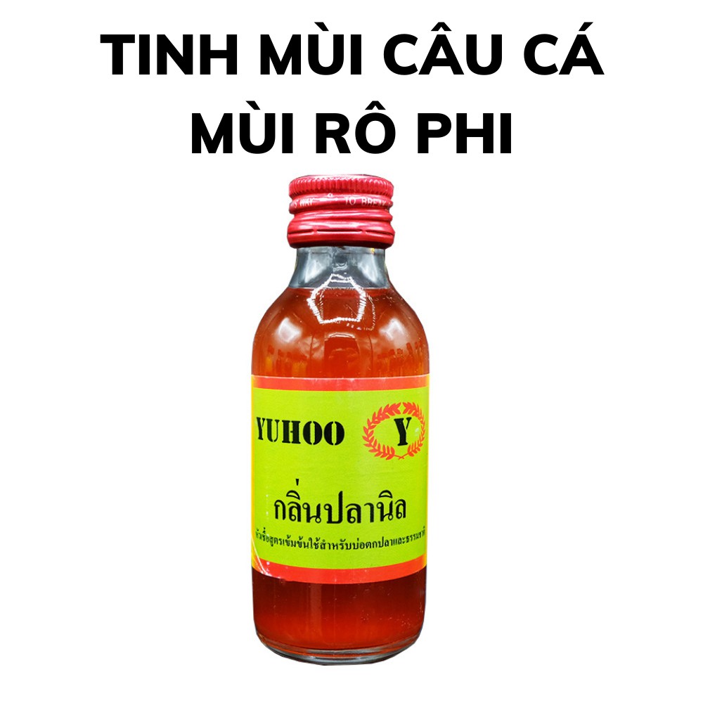 Tinh mùi câu cá rô phi chai 60ml yuhoo, dùng làm thính dụ mồi nhử rô phi lưỡi đơn câu đài câu tay ở sông ao hồ đập