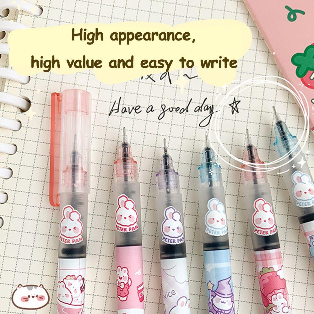 CHOOKEY Set 6 Bút Bi Dạng Lỏng Nhanh Khô Tiện Dụng