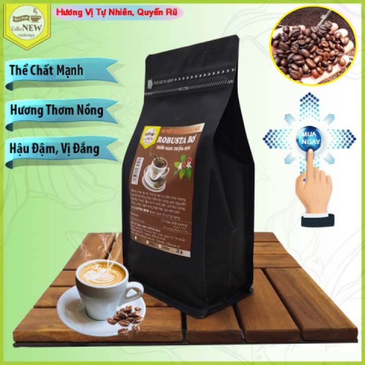 1KG Cafe ROBUSTA BƠ - Hương Vị Độc Đáo - Nguyên Chất - Thơm Nồng - Thể Chất Mạnh - Hậu Đậm, Vị Đắng - Coffee New