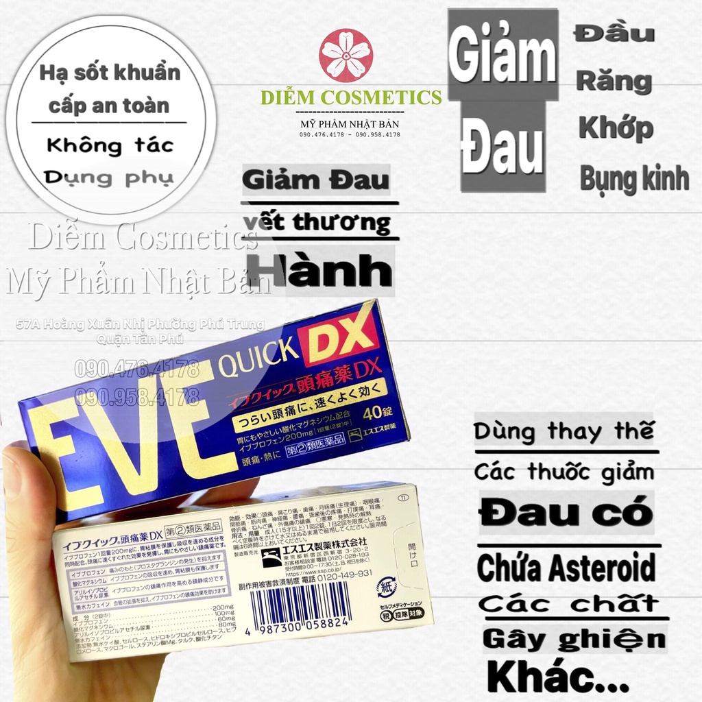 VỎ Hộp đựng viên Eve quick/DX/EX Nhật bản SẢN PHẨM CHÍNH HÃNG