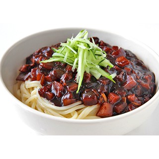 combo nấu mì trộn tương đen (500g mì sợi lớn Hàn Quốc +250g sốt tương đen)