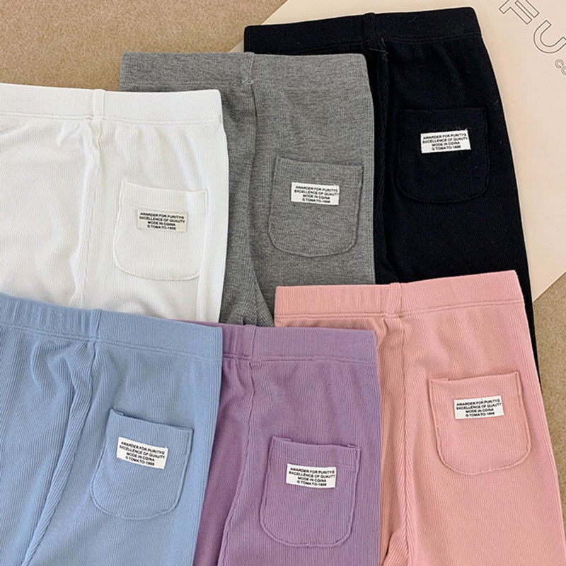Quần Legging Dáng Ôm Phong Cách Hàn Quốc Thời Trang Mùa Xuân Thu Dành Cho Bé Gái