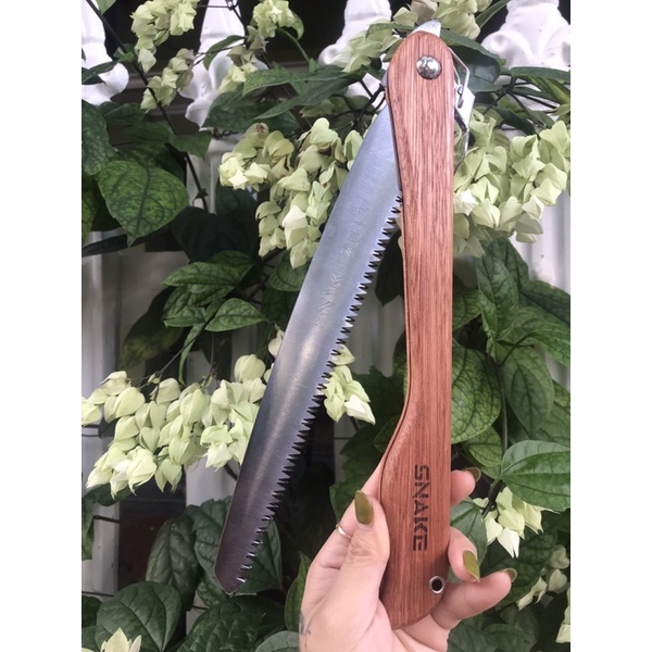 Cưa Lưỡi  gấp thép trắng sk5 cán gỗ siêu sắc