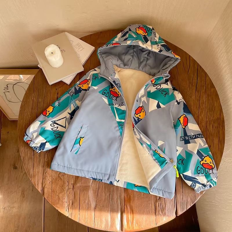 Áo khoác trẻ em áo khoác  lót nỉ dày cho bé hàng Quảng Châu MS03