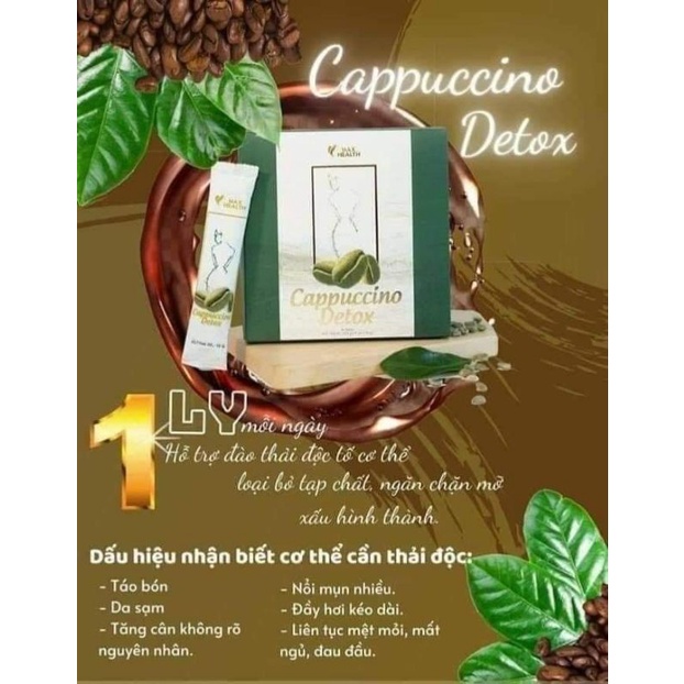 Capuchino Detox - Cà phê xanh giảm cân, đẹp da