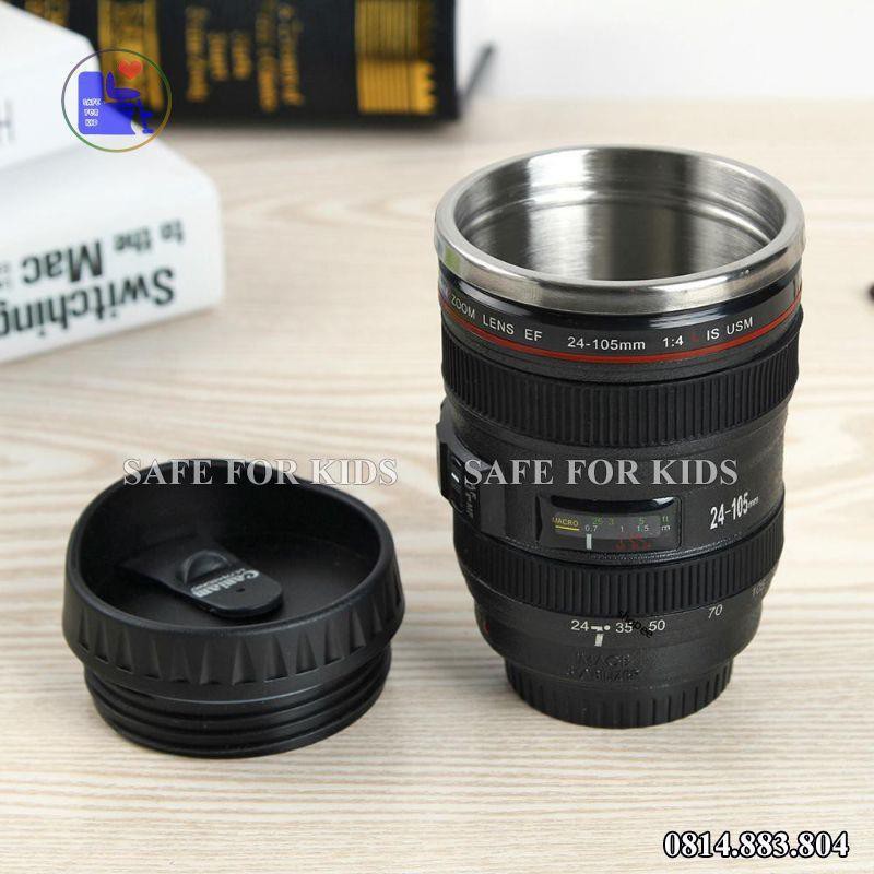 Cốc Giữ Nhiệt Cà Phê Hình Ống Kính Lens Máy Ảnh