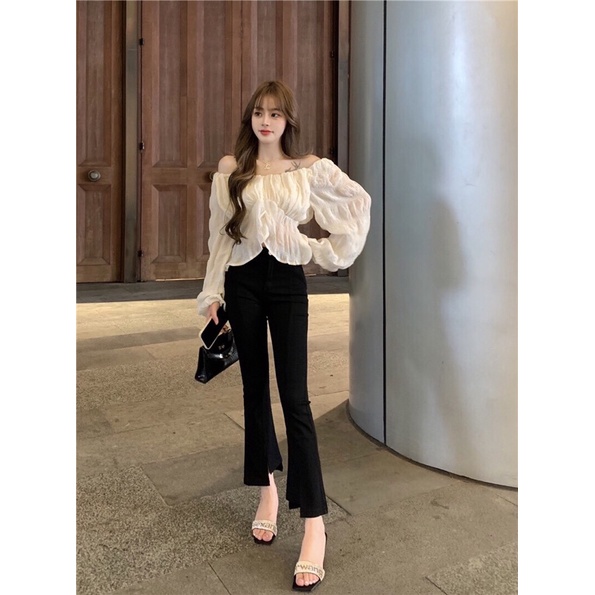 ✨💕Áo tay dài kiểu nhẹ nhàng nữa tính💕