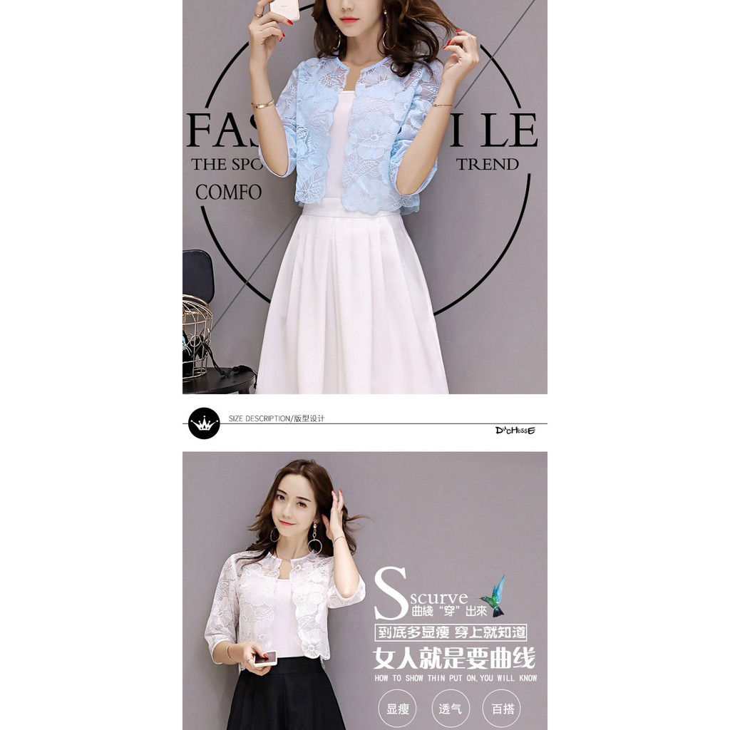 Áo Choàng Mỏng Tay Ngắn Chống Nắng Thời Trang Dành Cho Nữ | BigBuy360 - bigbuy360.vn