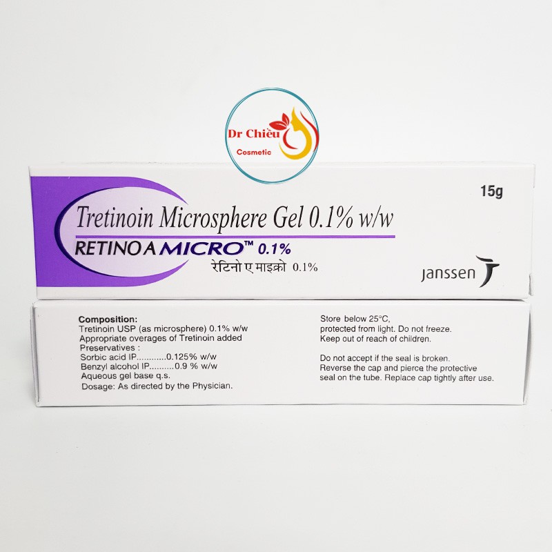 Gel Tretinion microsphere gel 0.01% Tretinoin   chống lão Hóa
