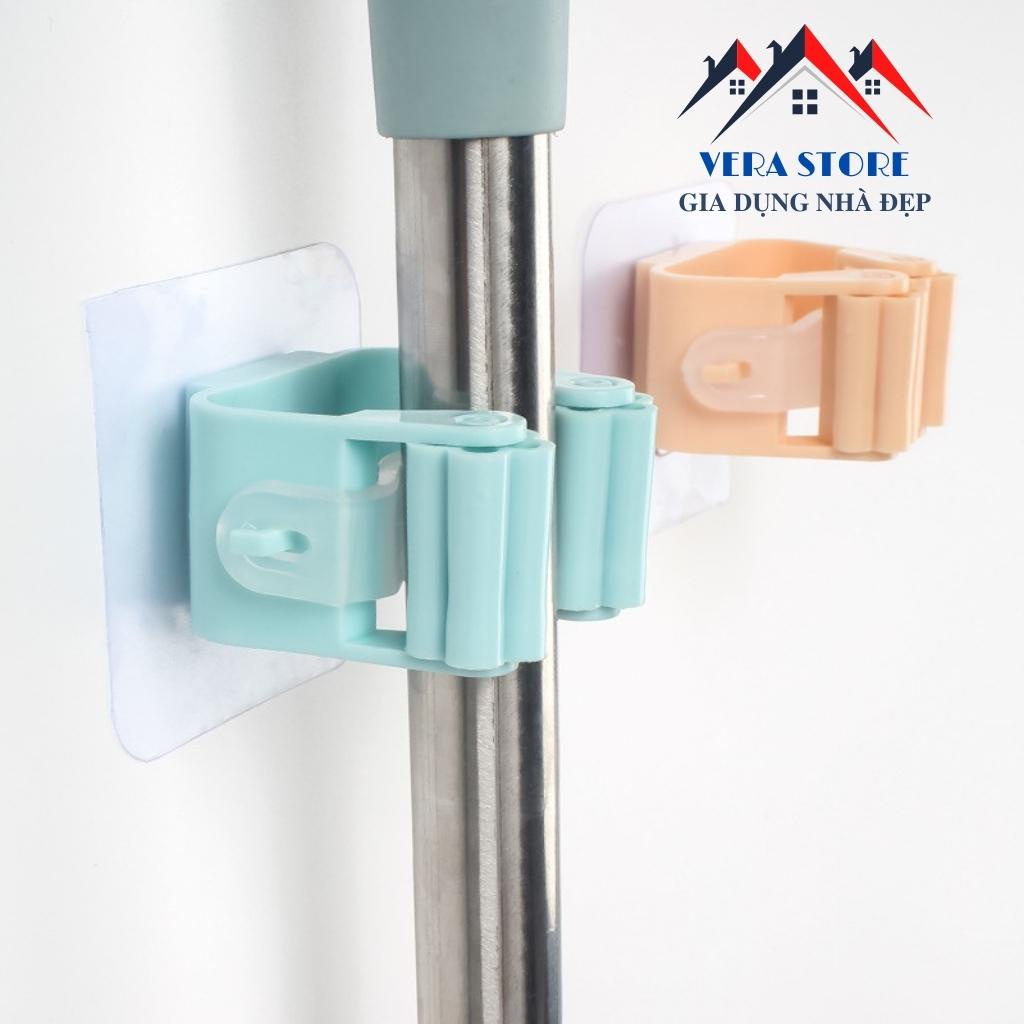 Móc treo cây lau nhà, treo vật dụng đa năng dán tường chịu lực bám dính ca