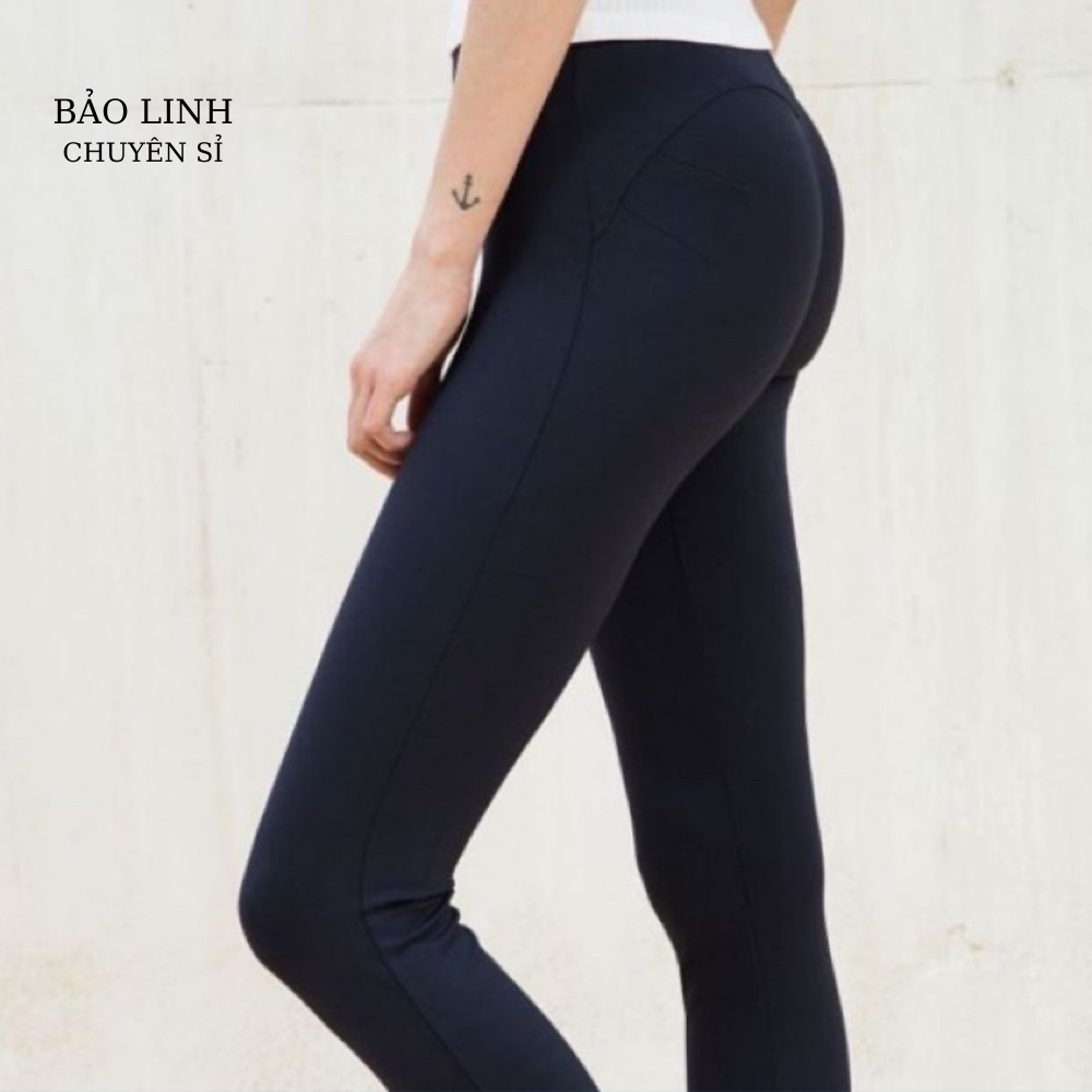 Quần Legging Nữ Bigsize Cạp Cao Tôn Dáng, Legging Thun Ôm Bó Bảo Linh