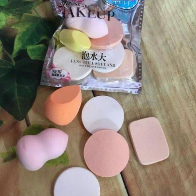 Mút Trang Điểm Make Up Keli Bộ 6 Món