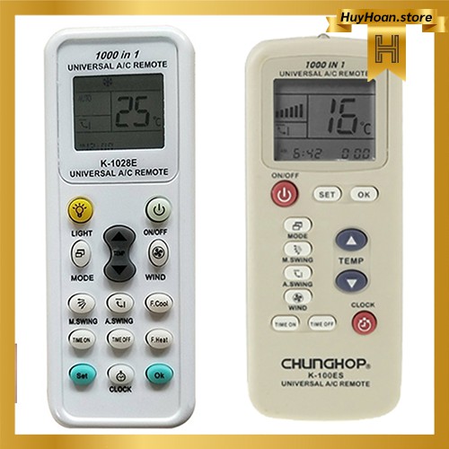 Điều Khiển Điều Hòa Đa Năng + 🎁🎁🎁 Tặng kèm pin con thỏ và hướng dẫn sử dụng