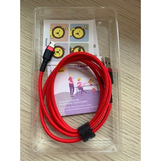 Cáp sạc Lightning, Type-C, USB Micro Baseus Cafule Màu Đen Đỏ