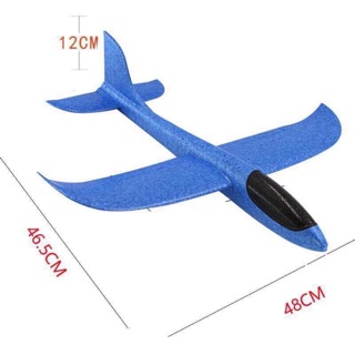 MÁY BAY XỐP Lớn 48cm kích thước lớn đồ chơi cho trẻ em chất liệu xốp chịu va đập nhiều chế độ bay,giao màu ngẫu nhiên...