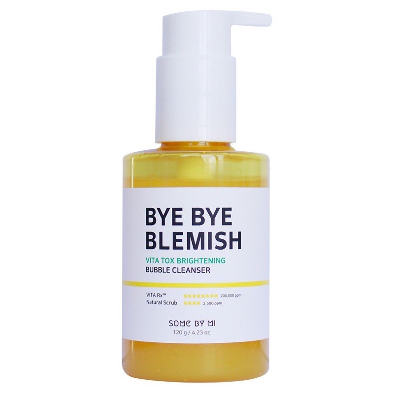 Gel Rửa Mặt Sủi Bọt Làm Sạch & Sáng Da Some By Mi Bye Bye Blemish Vita Tox Brightening Bubble Cleanser