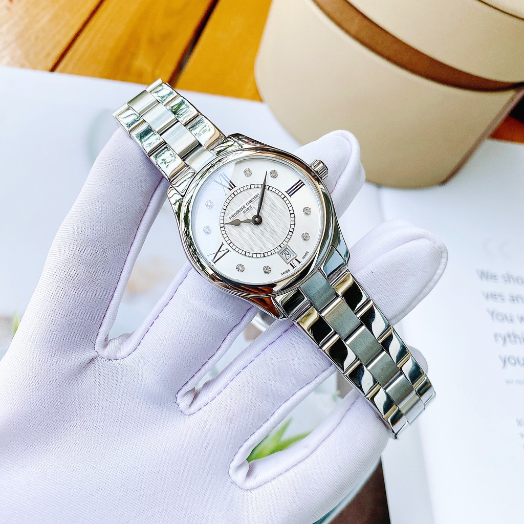 Đồng hồ nữ chính hãng Frederique Constant FC-220MSD3B6B - Máy quartz pin Thụy Sĩ - Kính Sapphire