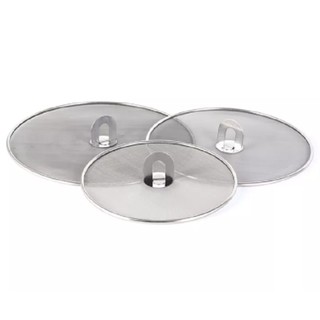 Nắp đậy chảo bằng lưới inox đủ size, nắp lưới đậy chảo chắn dầu mỡ khi chiên