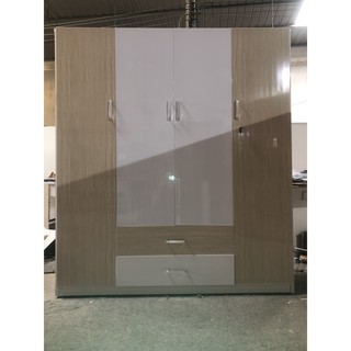 Tủ 4 cánh 1 ngăn kéo ngang 1m64 cao 1m84 tn402
