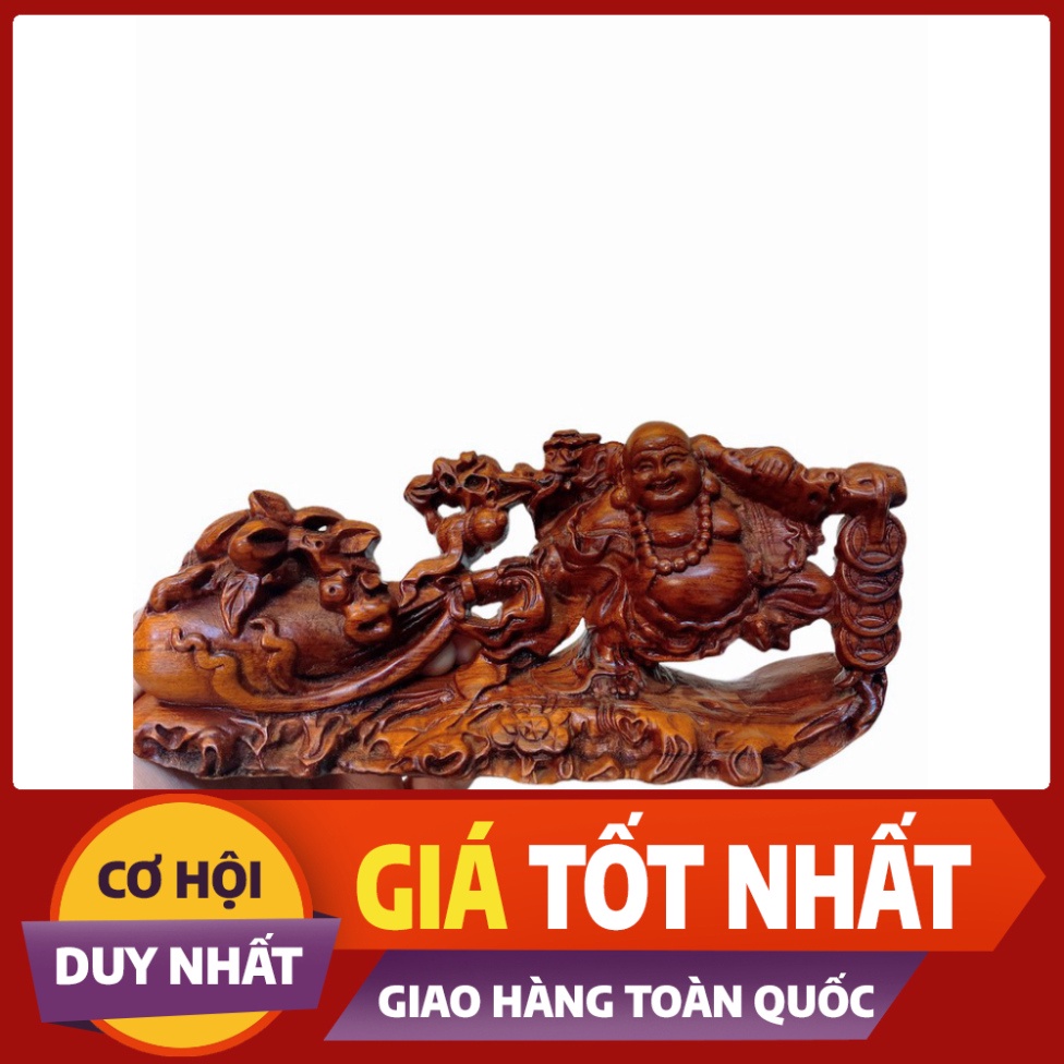 ((GIÁ GỐC )) Di Lặc Kéo Bao Tiền gỗ, Trang trí ô tô, bàn làm việc  KT 20 x 10 x 5 cm (gỗ Bách Xanh, Hương Đá)