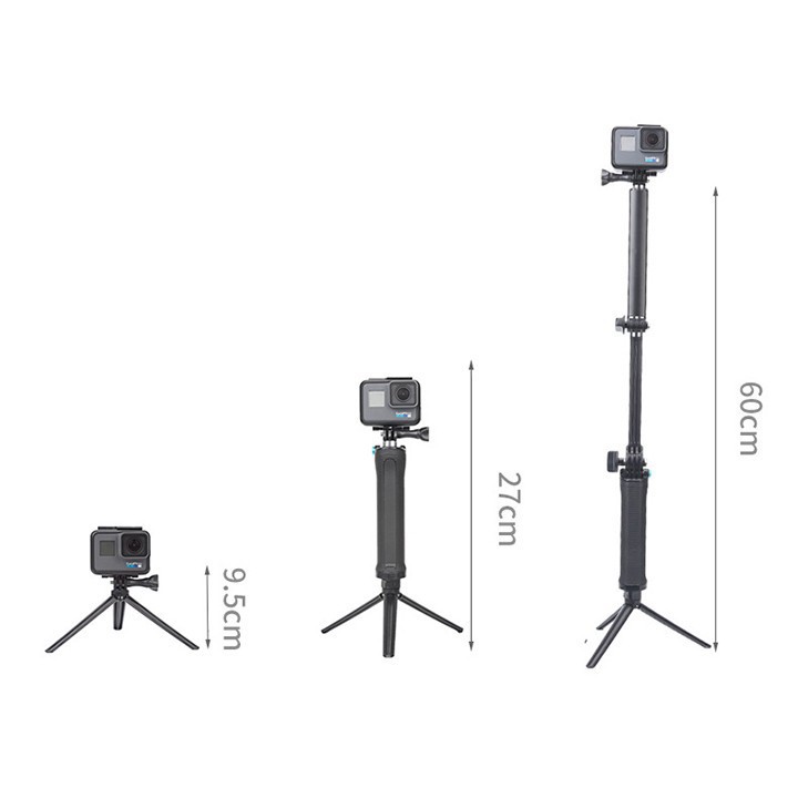 GẬY 3 KHÚC GOPRO VÀ ACTION CAM Chính Hãng TELESIN