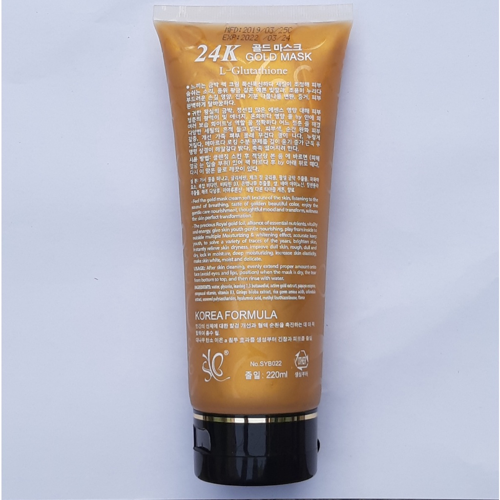 lột mặt nạ vàng 24 k